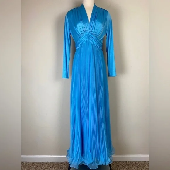 empire waist skater dress Bold & Beautiful Empire Waist Dress In Orange And Blue main image 0